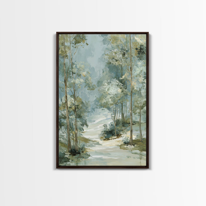 Gentle Forest Path Framed Canvas Print, Medical Office Art, Animal Art, Office Decor, Fine Art, Calm, Heart Anatomy Print, MOA-2x3-97
