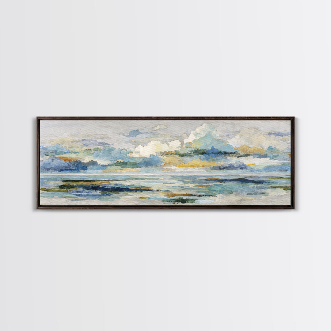 Sky and Cloud Scene Canvas Print, Medical Office Art, Medical Wall Art, Office Decor, Abstract Art, Calm, Neutral Decor, MOA-3x1-25