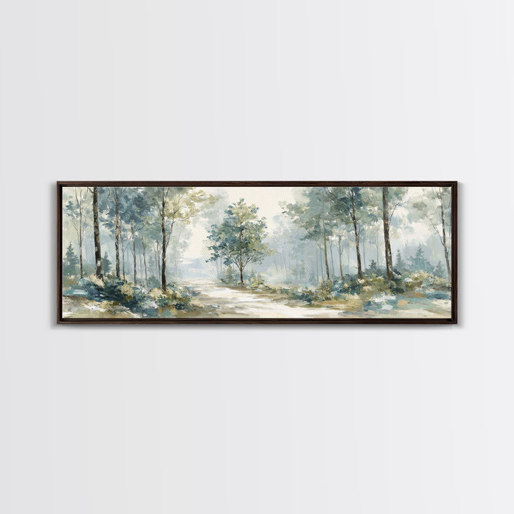 Gentle Forest Path Canvas Print, Medical Office Art, Medical Decor, Office Decor, Oil Painting, Calm, Science Art, MOA-3x1-33