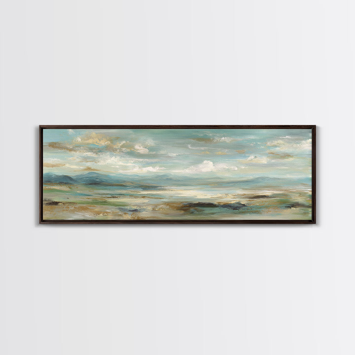 Soft Mountain Landscape Canvas Print, Medical Office Art, Medical Office Decor, Office Decor, Fine Art, Calm, Nurse Wall Art, MOA-3x1-42