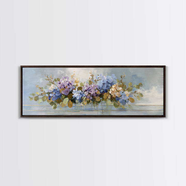 Lavender Botanical Still Life Canvas Print, Medical Office Art, Anatomy Art, Office Decor, Watercolor Art, Calm, MOA-3x1-85