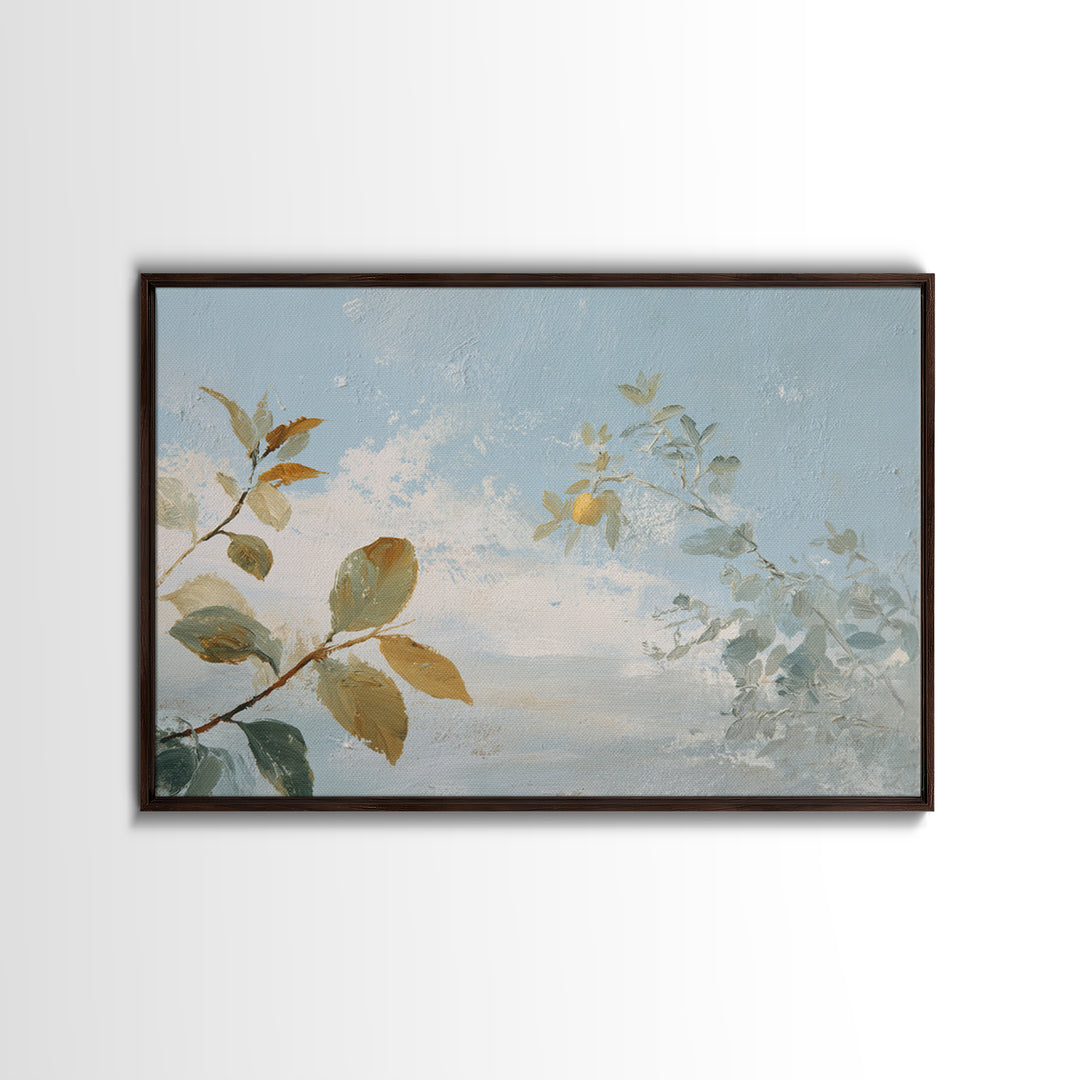 Fresh Citrus and Leaves for Bright Optimism Framed Canvas Print, Medical Office Art, Dental Office Decor, Office Decor, Calm, MOA-3x2-28
