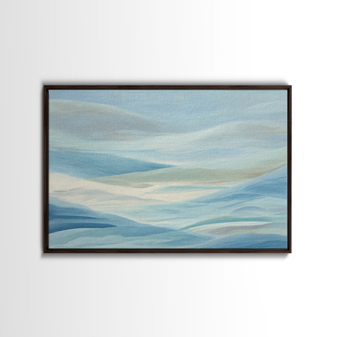 Calming Blue Abstract Canvas Print, Medical Office Art, School Nurse Art, Office Decor, Abstract Art, Calm, Luxury Decor, MOA-3x2-29