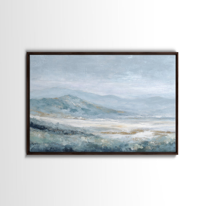 Soft Mountain Landscape Canvas Print, Medical Office Art, Anatomy Wall Art, Office Decor, Oil Painting, Calm, Neuroscience Art, MOA-3x2-30