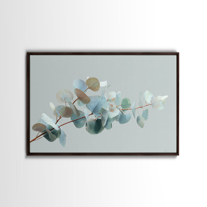 Botanical Eucalyptus Branch Framed Canvas Print, Medical Office Art, Heart Anatomy Print, Office Decor, Fine Art, Calm, MOA-3x2-31