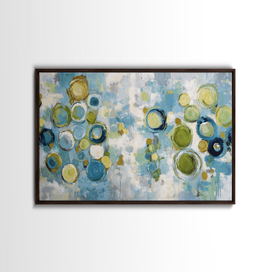 Abstract Cells and Circles as Soothing Pattern Canvas Print, Medical Office Art, Anatomy Poster, Office Decor, Abstract Art, MOA-3x2-33