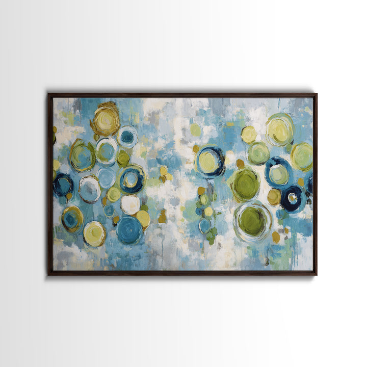 Abstract Cells and Circles as Soothing Pattern Canvas Print, Medical Office Art, Anatomy Poster, Office Decor, Abstract Art, MOA-3x2-33