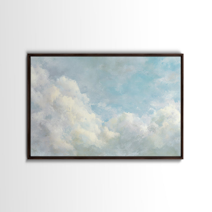 Sky and Cloud Scene Canvas Print, Medical Office Art, Educational Poster, Office Decor, Oil Painting, Calm, Fine Art Print, MOA-3x2-37