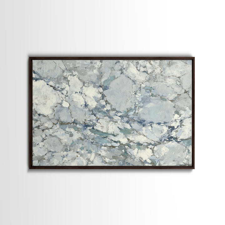 Subtle Marble Texture Framed Canvas Print, Medical Office Art, Healthcare Wall Art, Office Decor, Watercolor Art, Calm, MOA-3x2-71