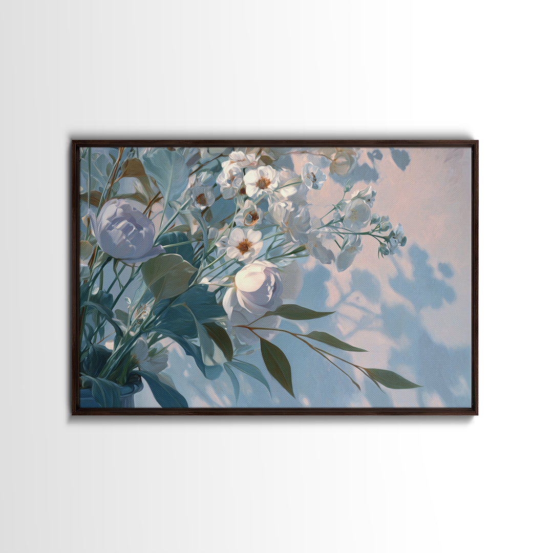 Lavender Botanical Still Life Framed Canvas Print, Medical Office Art, Medical School, Office Decor, Watercolor Art, Calm, MOA-3x2-97