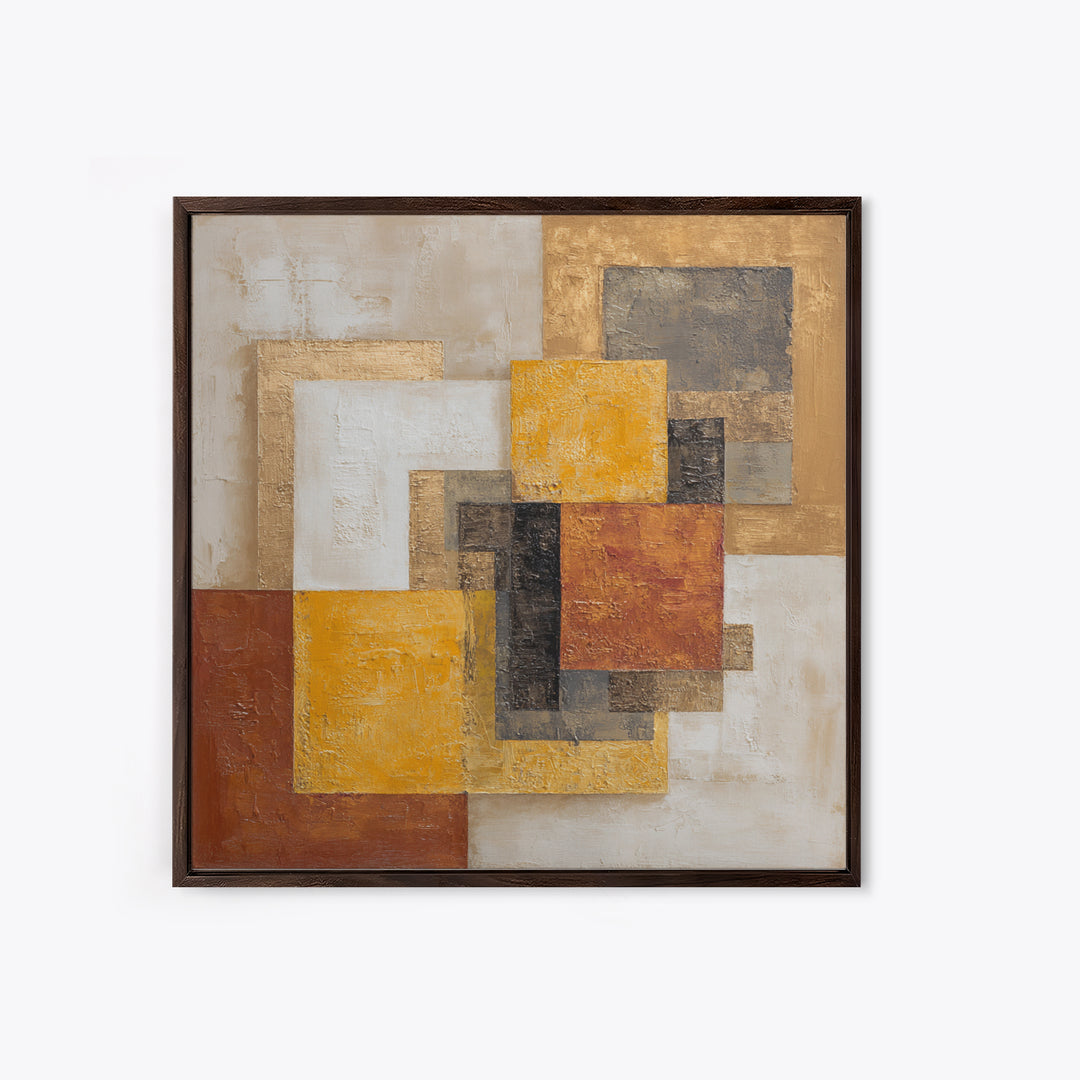 High Contrast Gallery Abstract Framed Canvas Print, Modern Art, Living Room Wall Art, Living Room Decor, Abstract Art, Modern, MOD-1x1-24