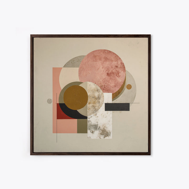 Modern Landscape with Simplified Horizon Framed Canvas Print, Modern Art, Statement Artwork, Living Room Decor, Modern, MOD-1x1-33