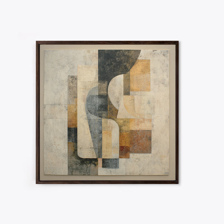 Fragmented Figure Study Framed Canvas Print, Modern Art, Gallery Decor, Living Room Decor, Fine Art, Modern, Contemporary Art, MOD-1x1-65