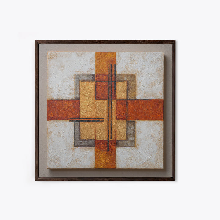 Urban Window Grid Transformed into Abstraction Canvas Print, Modern Art, Mid Century Modern Art, Living Room Decor, Modern, MOD-1x1-84