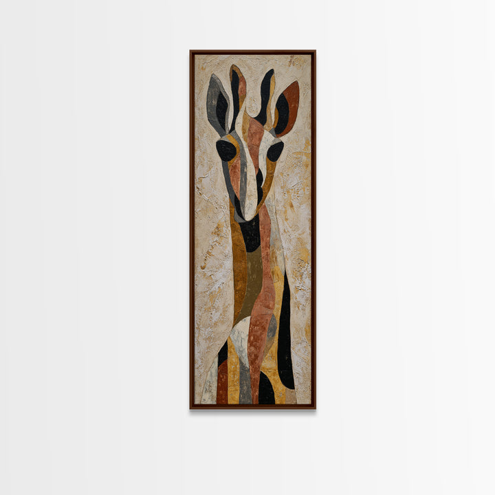 Modern Animal Portrait Framed Canvas Print, Modern Art, Set of 3 Prints, Living Room Decor, Fine Art, Modern, Luxury Decor, MOD-1x3-34