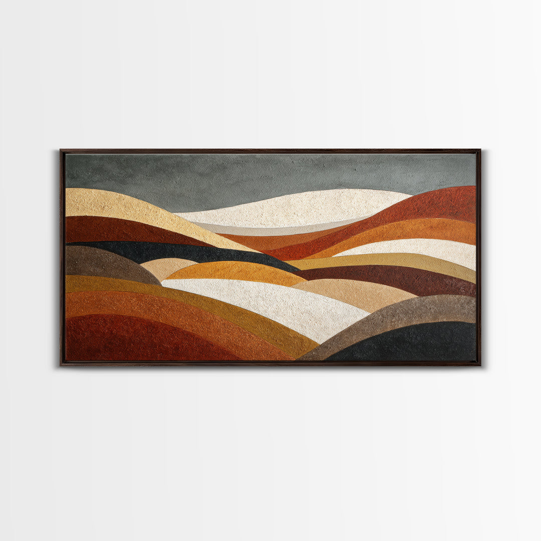 Modern Landscape with Simplified Horizon Canvas Print, Modern Art, Canvas, Living Room Decor, Fine Art, Modern, Boho Wall Art, MOD-2x1-53