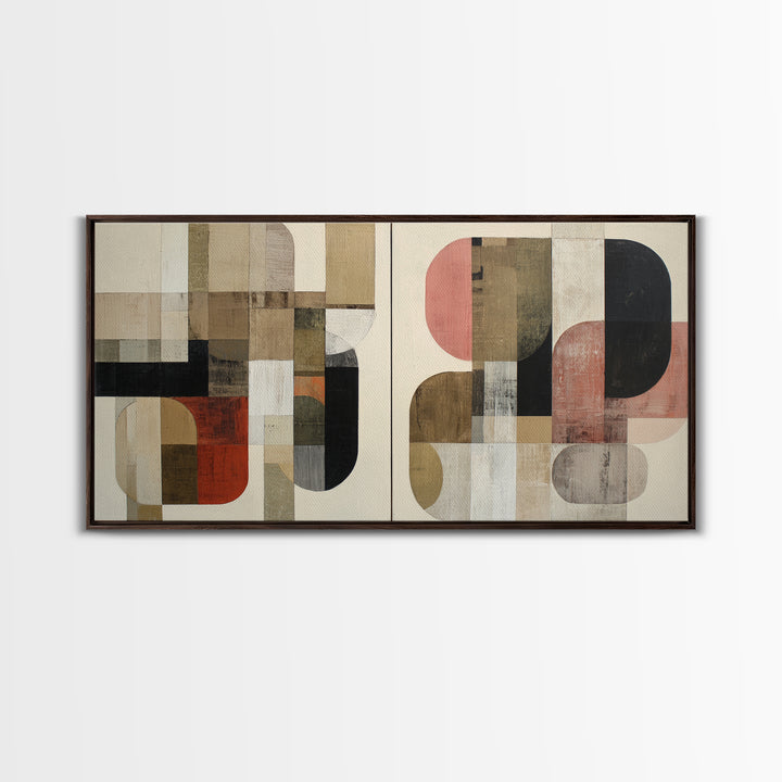 Bold Abstract Composition Canvas Print, Modern Art, Wall Hanging, Living Room Decor, Abstract Art, Modern, Bedroom Wall Art, MOD-2x1-93