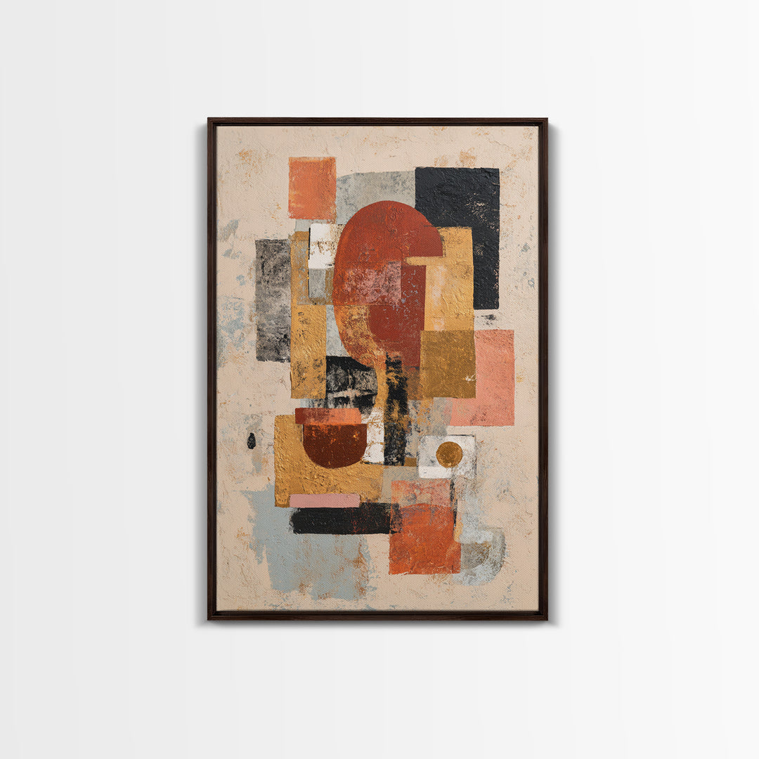 Bold Abstract Composition Canvas Print, Modern Art, Art Nouveau, Living Room Decor, Fine Art, Modern, Mid Century Modern Art, MOD-2x3-57