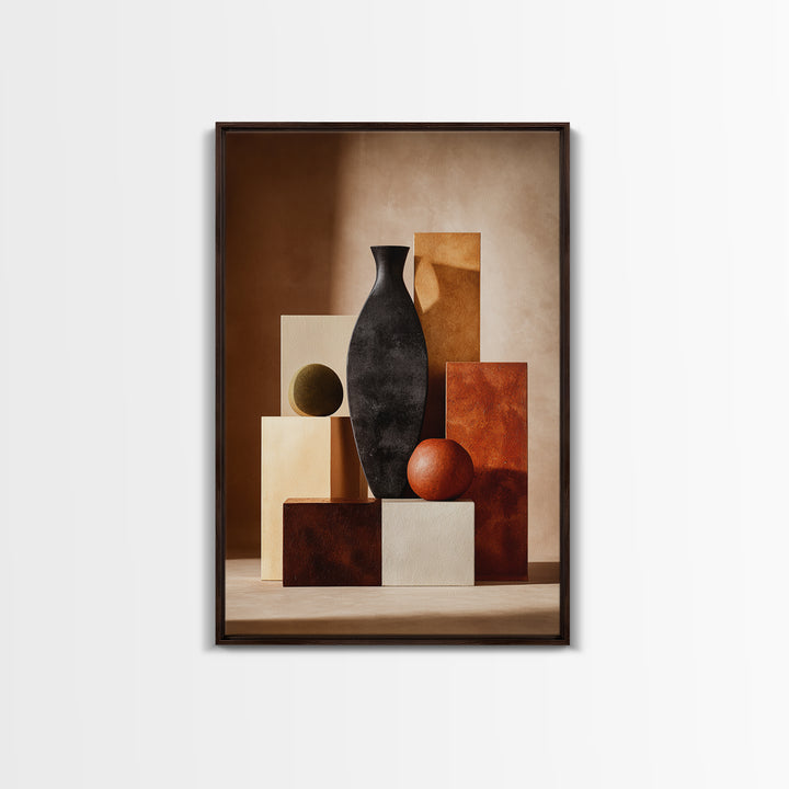 Modern Still Life Framed Canvas Print, Modern Art, Art Deco, Living Room Decor, Fine Art, Modern, Living Room Wall Art, MOD-2x3-93