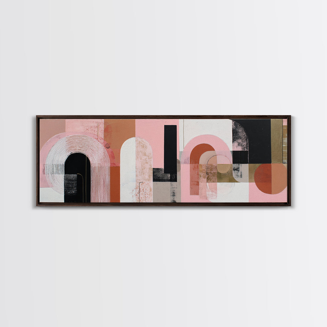 Architectural Arch Composition Canvas Print, Modern Art, Canvas Print, Living Room Decor, Oil Painting, Modern, MOD-3x1-61