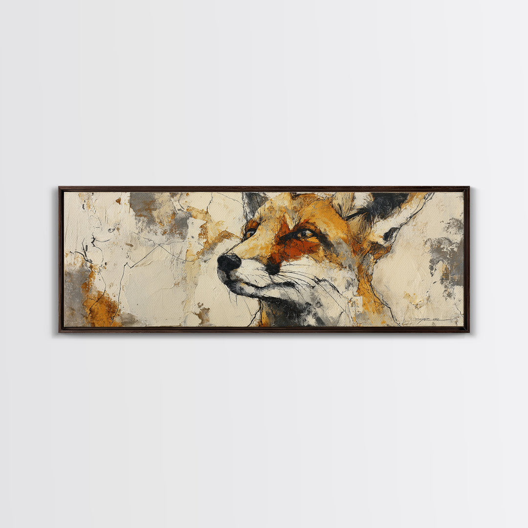 Modern Animal Portrait Canvas Print, Modern Art, Gallery Decor, Living Room Decor, Fine Art, Modern, Contemporary Art, MOD-3x1-62