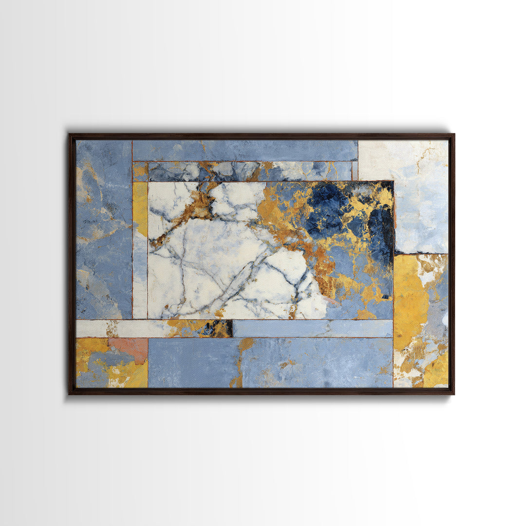 Large Marble Texture Abstract Framed Canvas Print, Modern Art, Canvas Wall Art, Living Room Decor, Abstract Art, Modern, MOD-3x2-20