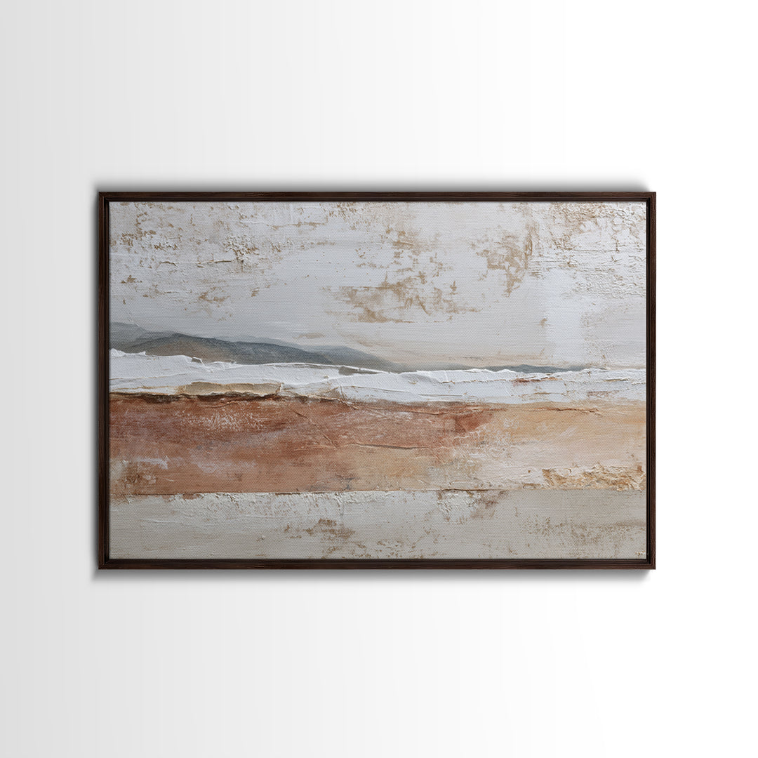 Monochrome Ink and Acrylic Mixed Media Look Canvas Print, Modern Art, Modern Decor, Living Room Decor, Fine Art, Modern, MOD-3x2-72