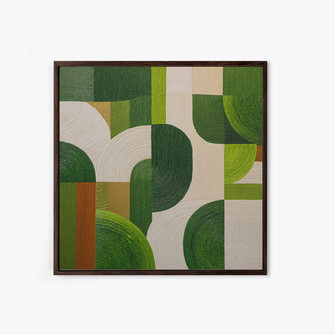 Green Botanical Study Canvas Print, Monochrome Art, Neutral Decor, Living Room Decor, Fine Art, Mono, Home Decor, Poster, MON-1x1-75