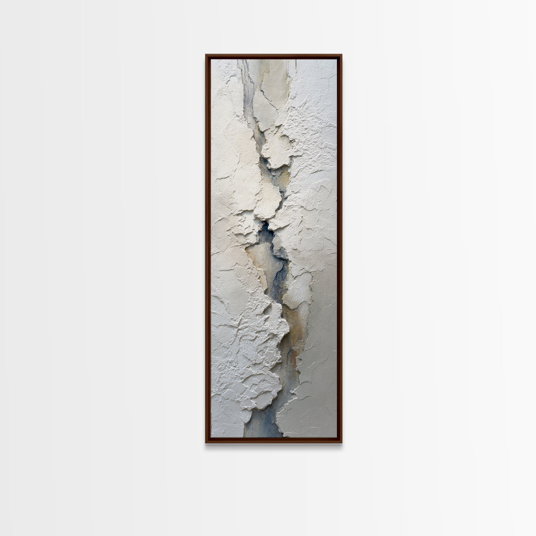 Cream on Cream Minimalist Forms Canvas Print, Monochrome Art, Dark Academia Decor, Living Room Decor, Fine Art, Mono, MON-1x3-10