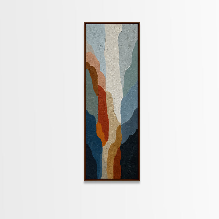 Blue Mountain Ridge Layers Canvas Print, Monochrome Art, Statement Artwork, Living Room Decor, Fine Art, Mono, Art Prints, MON-1x3-12