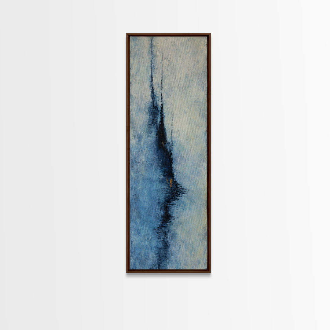 Burnt Orange Canyon Abstraction Framed Canvas Print, Monochrome Art, Modern Decor, Living Room Decor, Oil Painting, Mono, MON-1x3-4