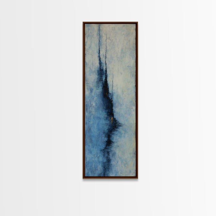 Burnt Orange Canyon Abstraction Framed Canvas Print, Monochrome Art, Modern Decor, Living Room Decor, Oil Painting, Mono, MON-1x3-4