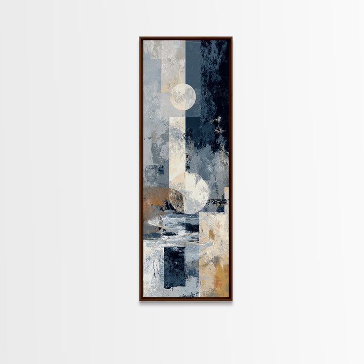 Silver Ocean Moonlight Scene Canvas Print, Monochrome Art, Contemporary Art, Living Room Decor, Fine Art, Mono, Original Art, MON-1x3-7