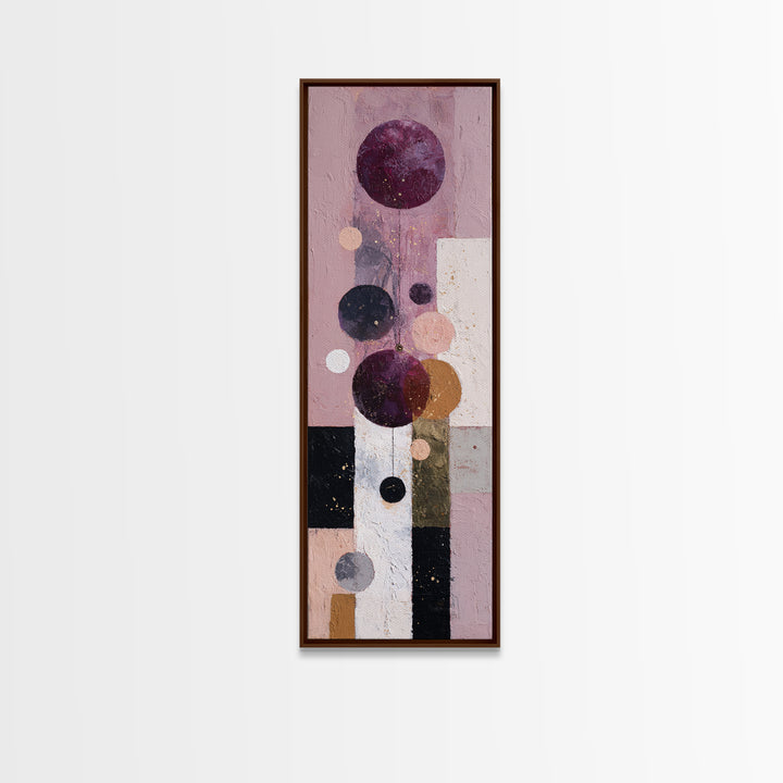 Purple Night Sky Canvas Print, Monochrome Art, Wallpaper Mural, Living Room Decor, Watercolor Art, Mono, Textured Painting, MON-1x3-99