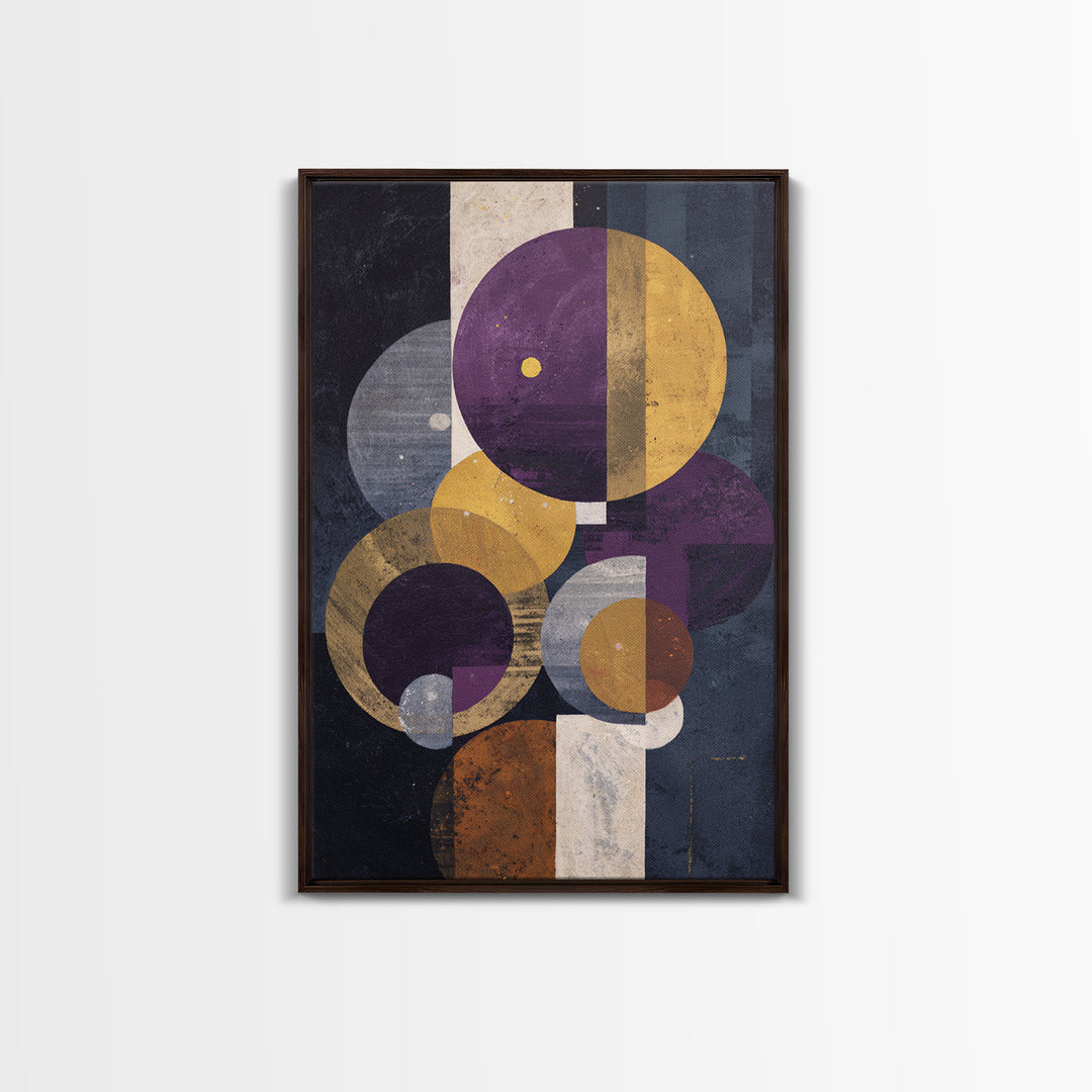 Purple Night Sky Canvas Print, Monochrome Art, Printable Art, Living Room Decor, Oil Painting, Mono, Minimalist Wall Art, MON-2x3-95