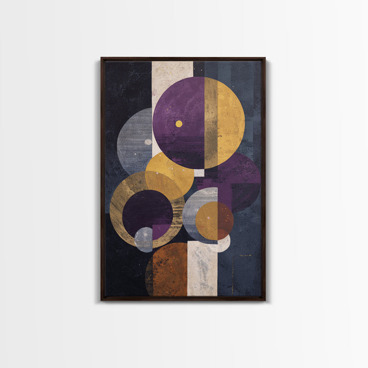 Purple Night Sky Canvas Print, Monochrome Art, Printable Art, Living Room Decor, Oil Painting, Mono, Minimalist Wall Art, MON-2x3-95