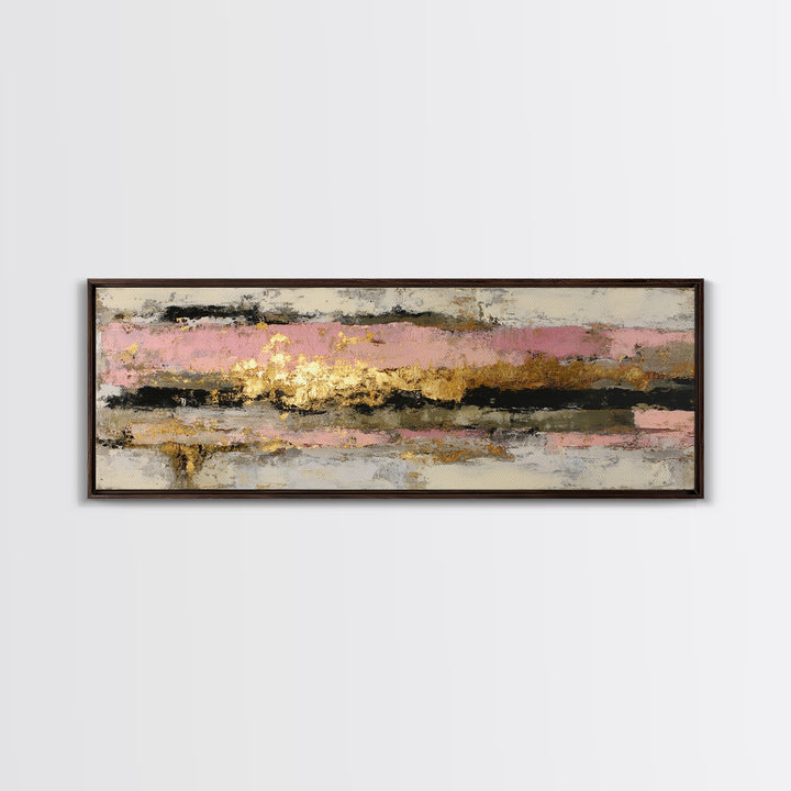 Gold Tonal Sunburst Medallion Canvas Print, Monochrome Art, Wall Art, Living Room Decor, Fine Art, Mono, Abstract Art, MON-3x1-30