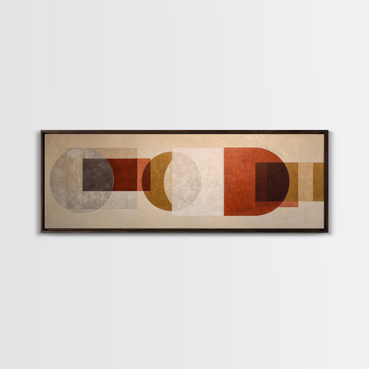 Cream on Cream Minimalist Forms Canvas Print, Monochrome Art, Gallery Decor, Living Room Decor, Oil Painting, Mono, MON-3x1-62