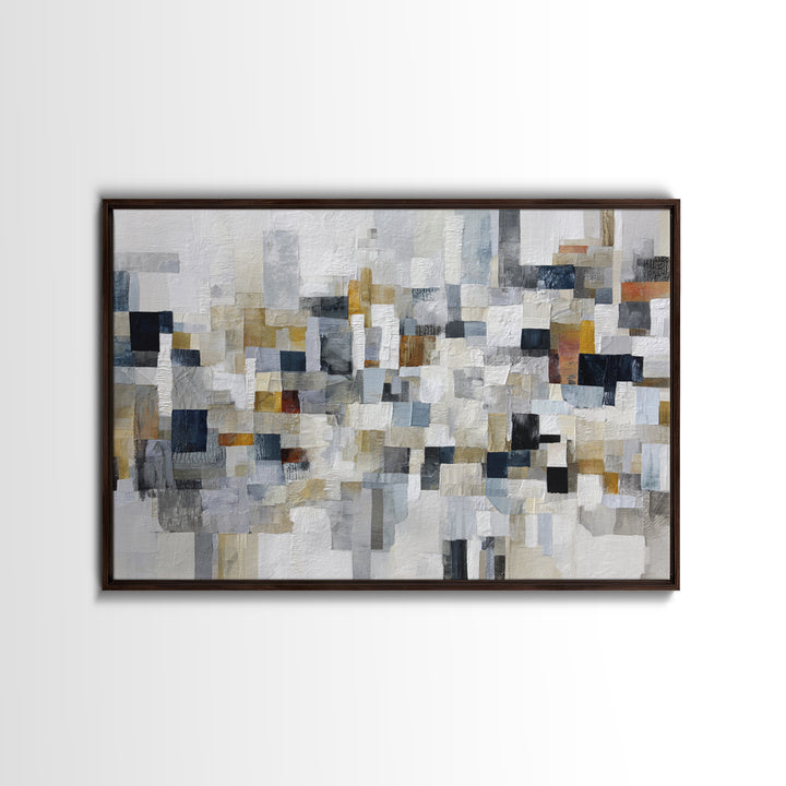 Black and White City Reflection Canvas Print, Monochrome Art, Abstract Art, Living Room Decor, Fine Art, Mono, Bedroom Wall Art, MON-3x2-1