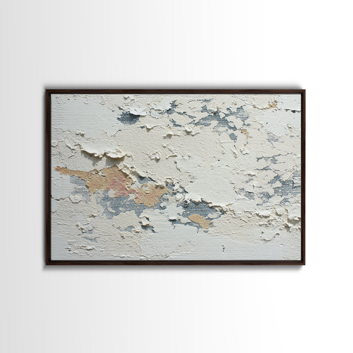 Cream on Cream Minimalist Forms Canvas Print, Monochrome Art, Dopamine Decor, Living Room Decor, Fine Art, Mono, Modern Decor, MON-3x2-98