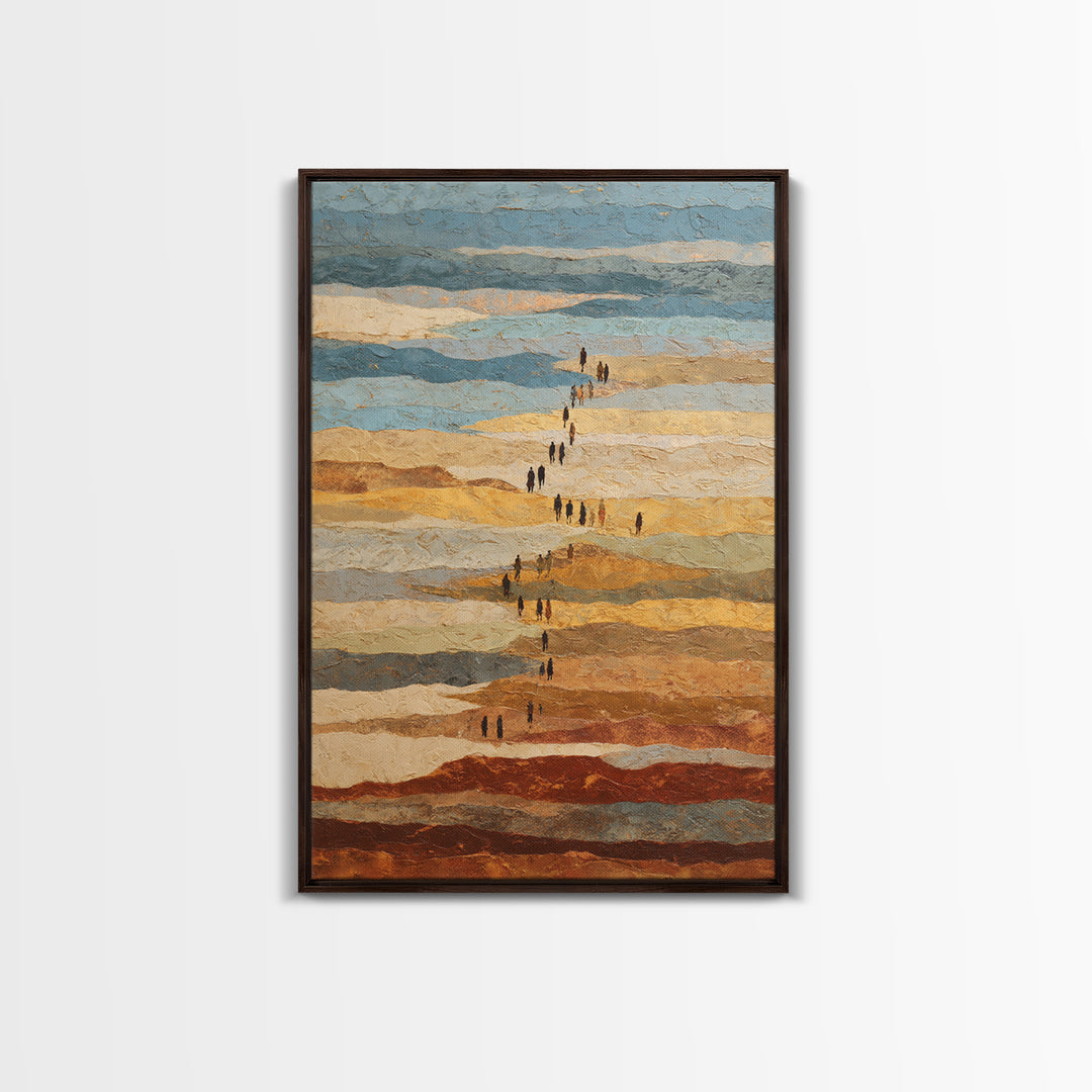 Sahara Dune Waves Framed Canvas Print, Moroccan Art, Gallery Decor, Living Room Decor, Fine Art, Marrakesh, Home Decor, MOR-2x3-28