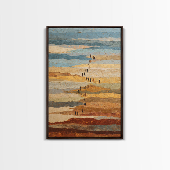 Sahara Dune Waves Framed Canvas Print, Moroccan Art, Gallery Decor, Living Room Decor, Fine Art, Marrakesh, Home Decor, MOR-2x3-28