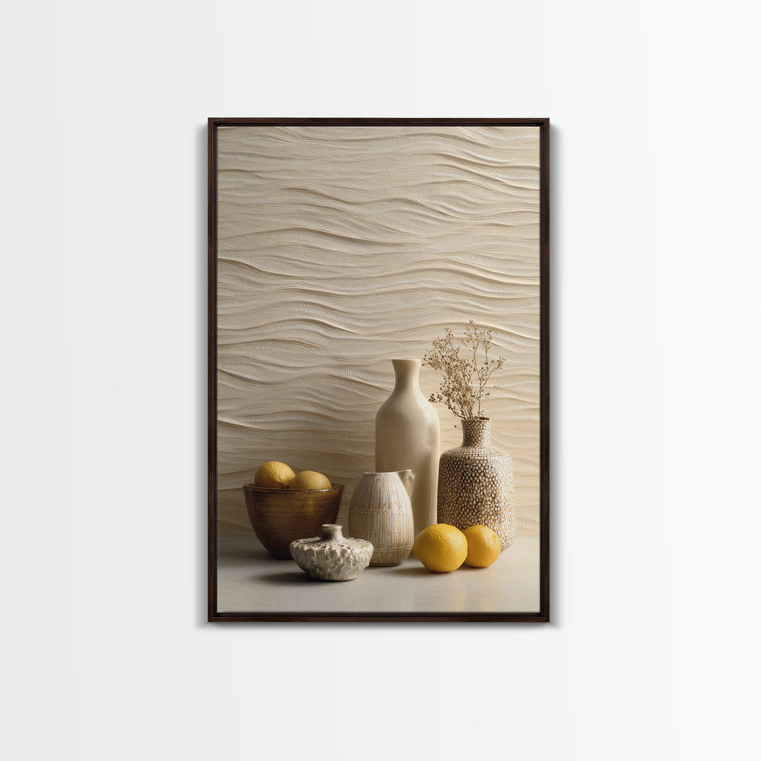 Sahara Dune Waves Framed Canvas Print, Moroccan Art, Boho Wall Art, Living Room Decor, Fine Art, Marrakesh, Map Wall Art, MOR-2x3-52