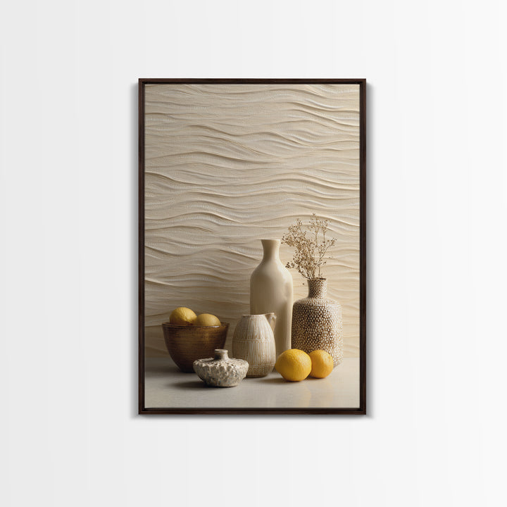 Sahara Dune Waves Framed Canvas Print, Moroccan Art, Boho Wall Art, Living Room Decor, Fine Art, Marrakesh, Map Wall Art, MOR-2x3-52