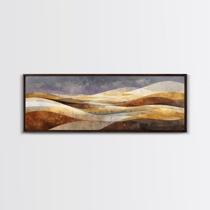 Sahara Dune Waves Canvas Print, Moroccan Art, Neutral Decor, Living Room Decor, Fine Art, Marrakesh, Wall Decor, Art Prints, MOR-3x1-36