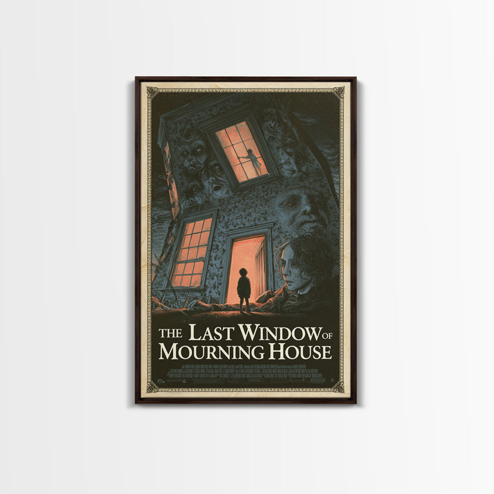 The Last Window Of Mourning House, English Language Horror Movie Poster, Gothic Nightmare Art, Classic Monster Poster