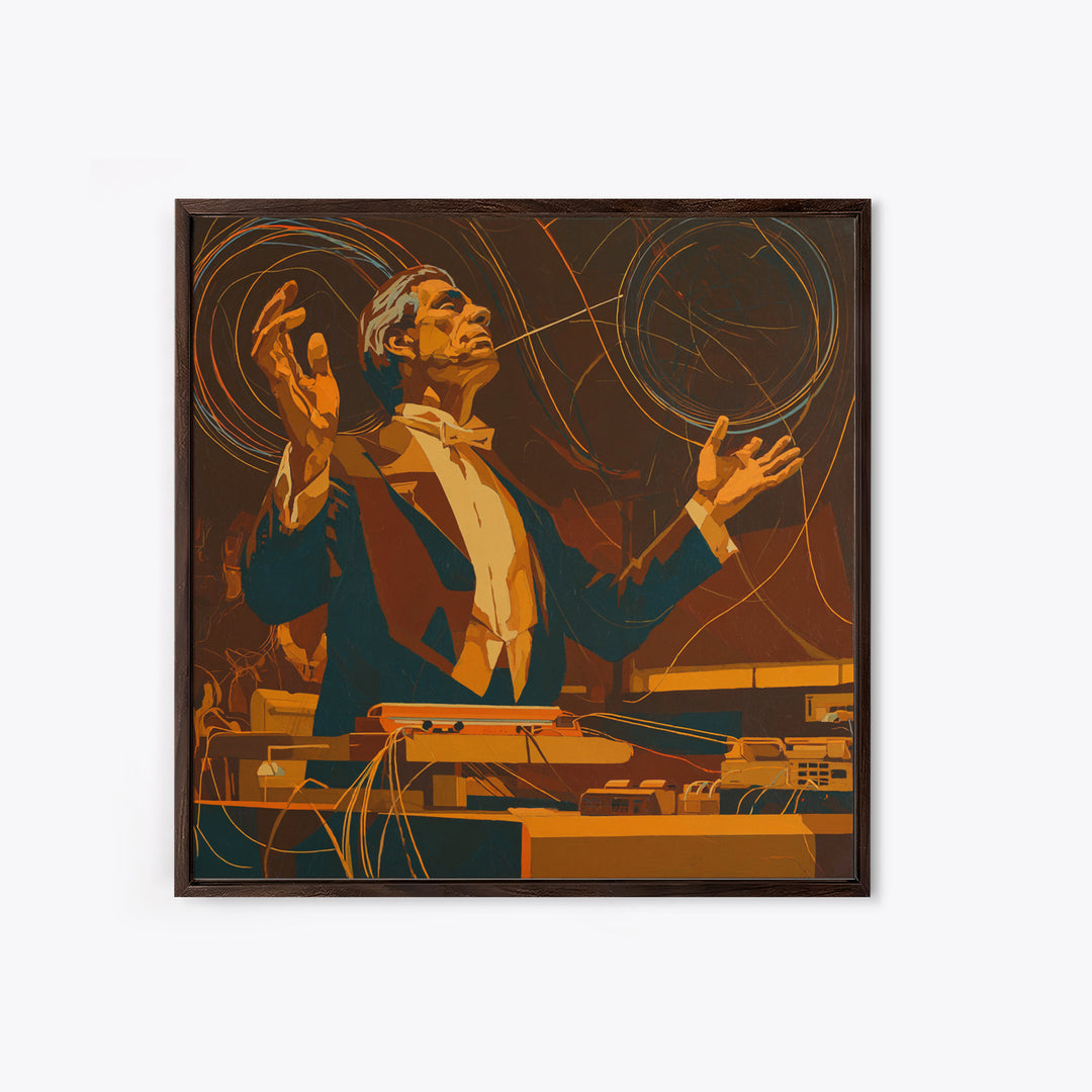 Orchestra Conductor Hands Canvas Print, Music Studio Art, Metal Wall Art, Studio Decor, Fine Art, Rhythm, Music Posters, MSA-1x1-20