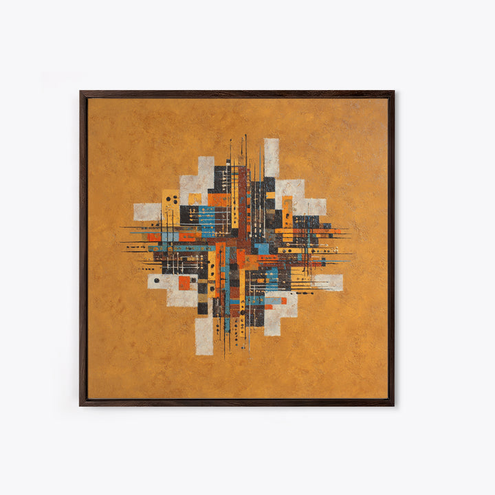 Abstract Rhythm Lines Like Painted Music Canvas Print, Music Studio Art, Custom Painting, Studio Decor, Abstract Art, Rhythm, MSA-1x1-23