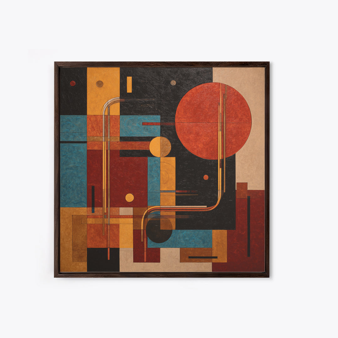 Abstract Rhythm Lines Like Painted Music Canvas Print, Music Studio Art, Neutral Decor, Studio Decor, Abstract Art, Rhythm, MSA-1x1-95