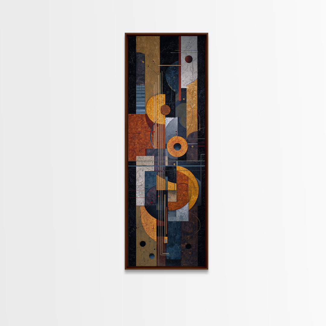Album Cover Abstract Grid Framed Canvas Print, Music Studio Art, Personalized Art, Studio Decor, Abstract Art, Rhythm, MSA-1x3-30